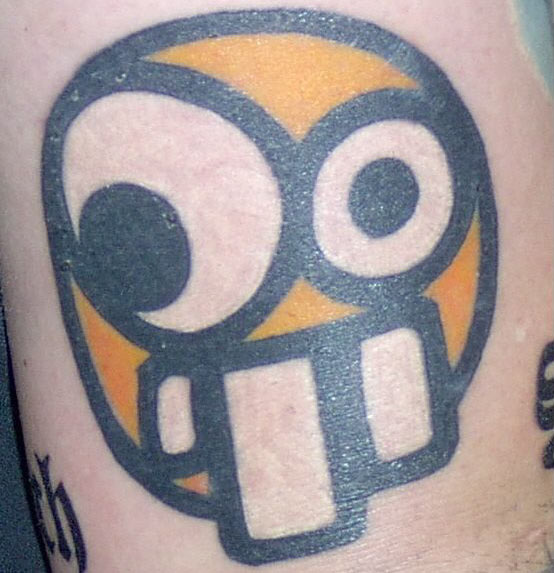 Smiley Tattoo Leider sind sie gelb aber das lag vermutlich nur an der 