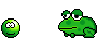 Frosch schnappt Frosch schnappt