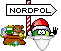 Weihnachtsmann am Nordpol