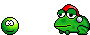 Frosch schnappt Frosch schnappt
