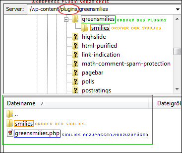 GreenSmilies als WordPress-Plugin