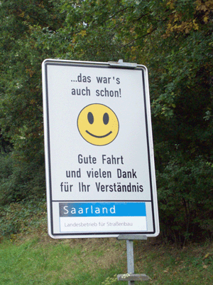 Autobahn-Smilie