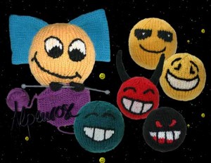 Smileys gestrickt