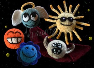 Smileys gestrickt